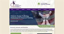 Desktop Screenshot of humantraffickingacademy.org